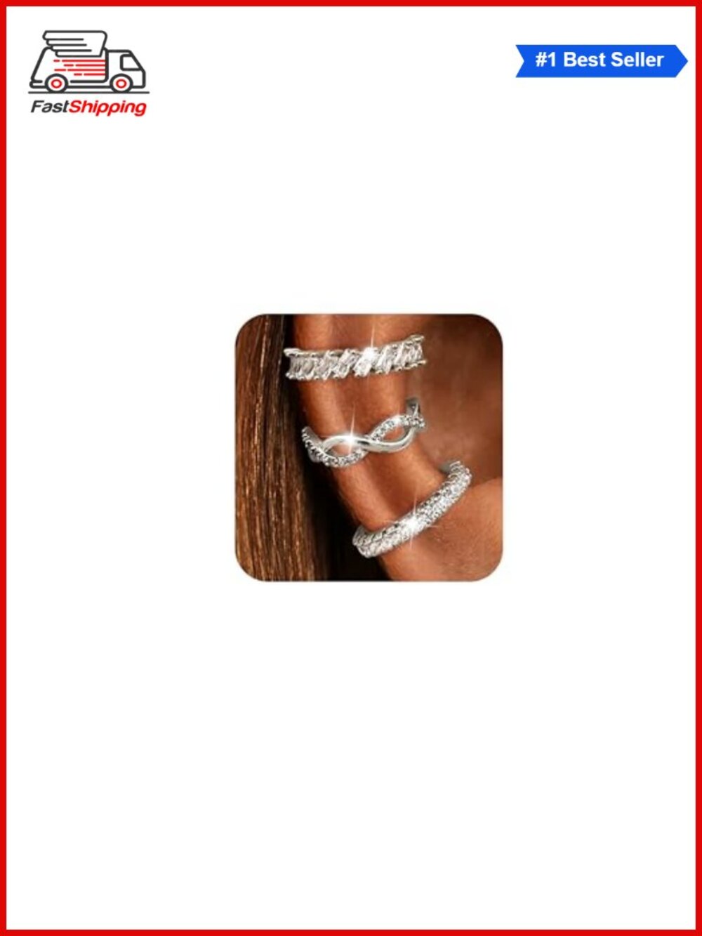 ✨ Cute Small Clip-On Cartilage Ear Cuffs Non-Piercing for Women 14K gold plated